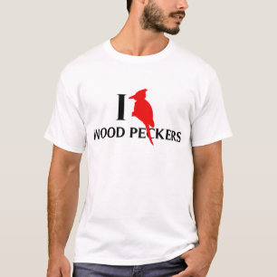 T-shirt J'aime les quéquettes en bois, piverts