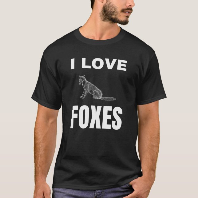 T-shirt J'aime les renards (Devant)