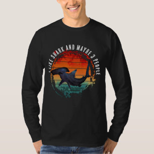 T-SHIRT J'AIME LES REQUINS ET PEUT-ÊTRE 3 PERSONNES