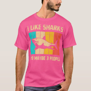 T-shirt J'Aime Les Requins Et Peut-Être 3 Personnes Biolog