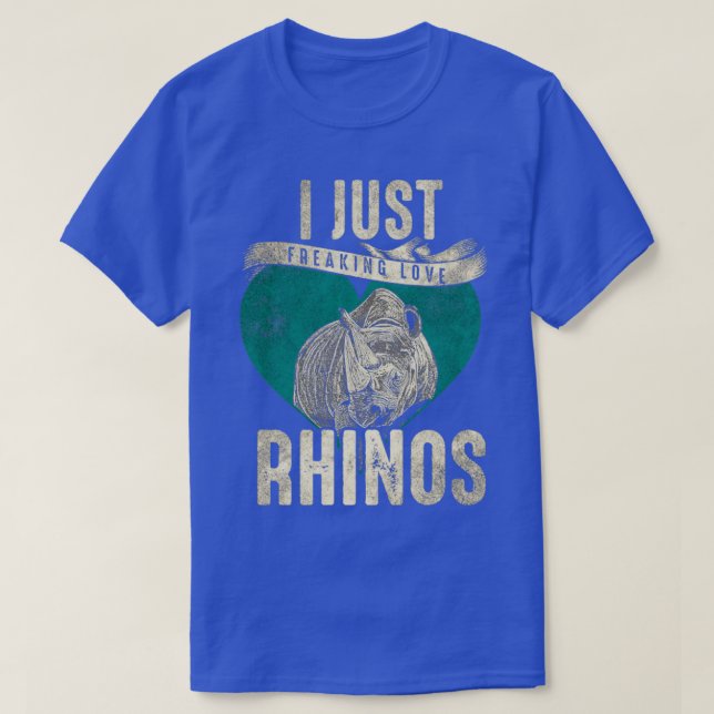 T-shirt J'aime les rhinocéros (Design devant)