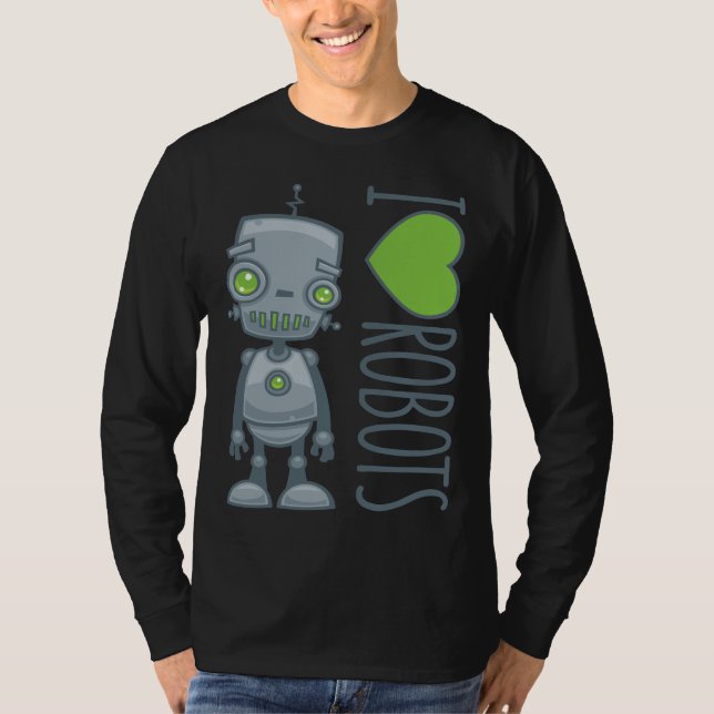 T-shirt J'aime les robots (Devant)