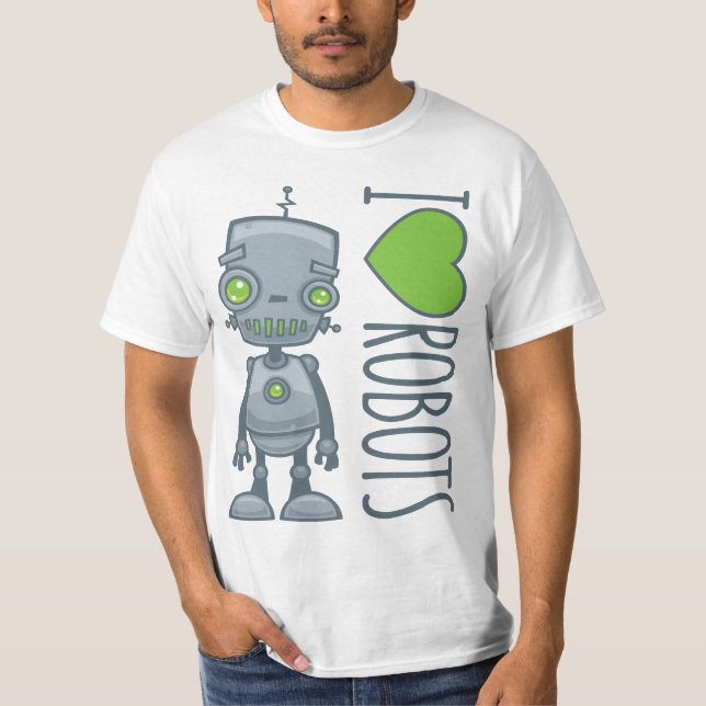 T-shirt J'aime les robots (Devant)
