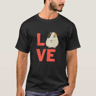 T-shirt J'Aime Les Rongeurs De Cochon De Guinée Propriétai
