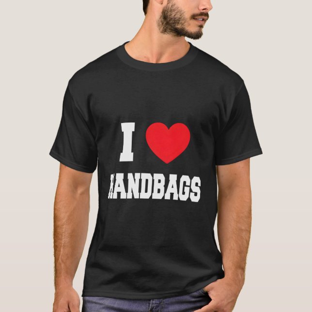 T-shirt J'aime les sacs à main (Devant)