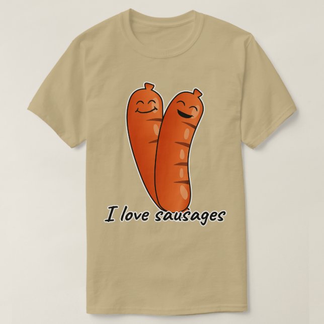 T-shirt J'Aime Les Saucisses (Design devant)