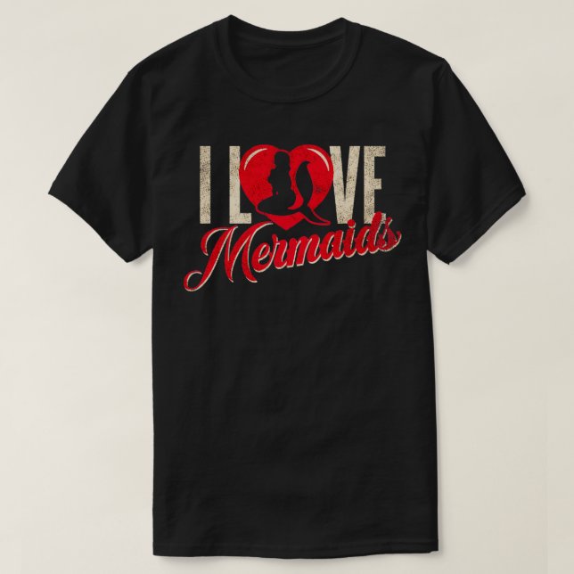 T-shirt J'aime les sirènes1 (Design devant)