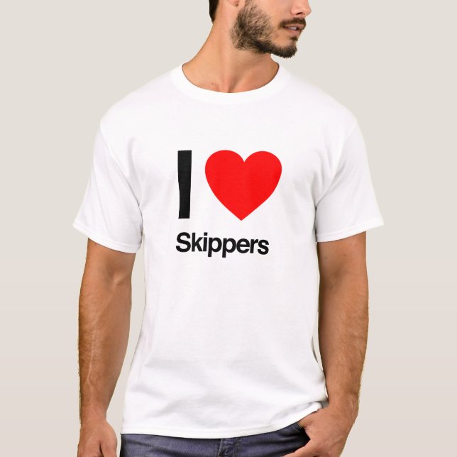 T-shirt j'aime les skippers (Devant)