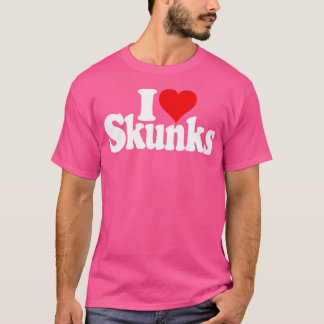 T-shirt J'Aime Les Skunks Du Coeur