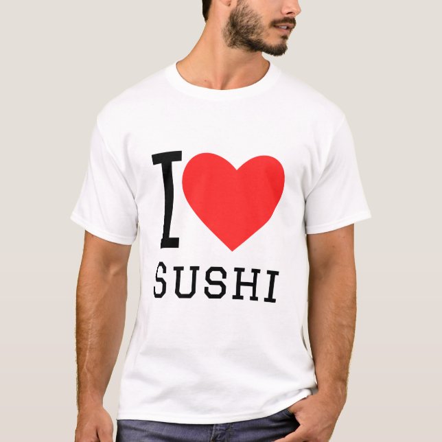 T-shirt J'aime les sushis (Devant)