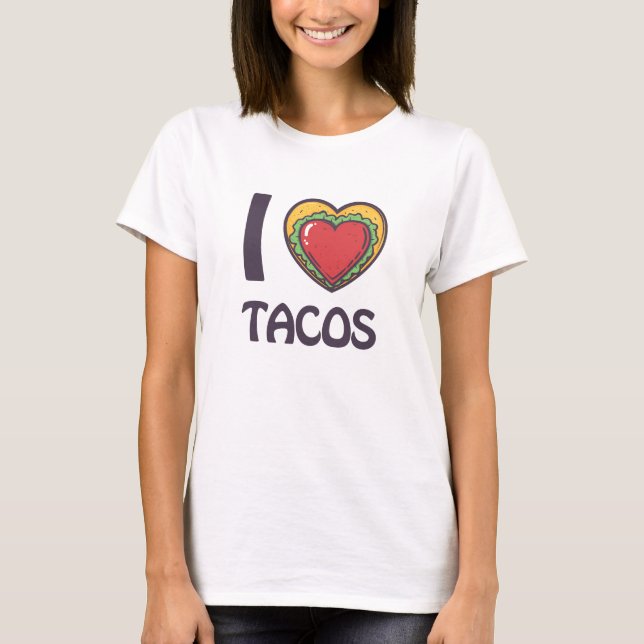T-shirt J'aime les Tacos (Devant)
