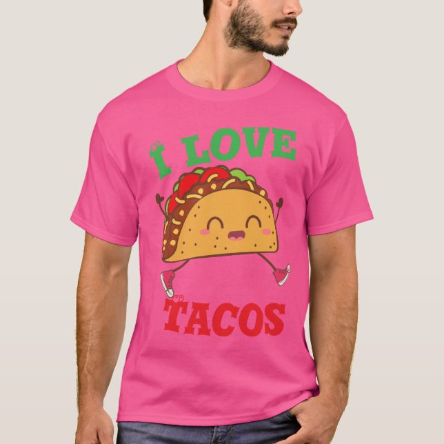 T-shirt J'aime les tacos (Devant)