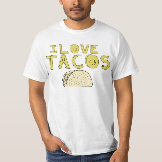 T-SHIRT J'AIME LES TACOS (Devant)