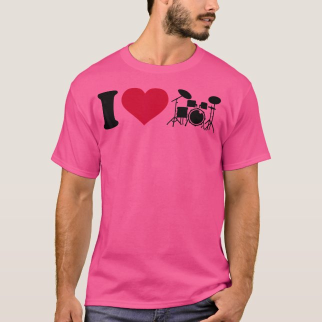T-shirt J'aime les tambours (Devant)