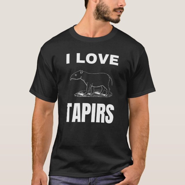 T-shirt J'aime les tapirs (Devant)