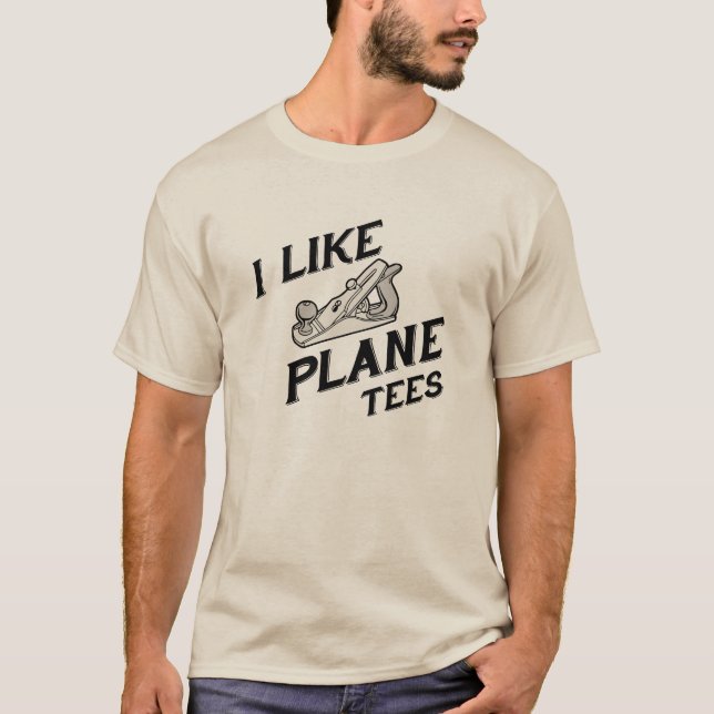 T-shirt J'Aime Les Tee - shirts D'Avion (Devant)