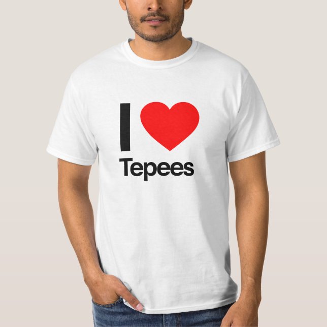 T-shirt j'aime les tepees (Devant)