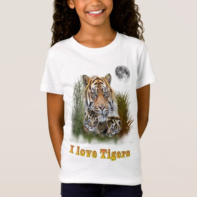 T-Shirt J'aime les tigres (Devant)