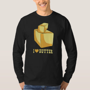 T-shirt J'Aime Les Toasts Au Beurre Et Les Sandwichs