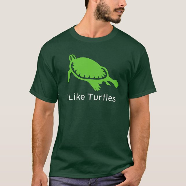 T-shirt J'aime les tortues (Devant)