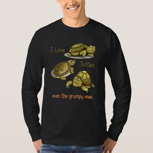 T-shirt J'Aime Les Tortues Même Les Grumpy (Devant)