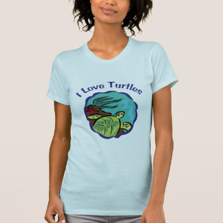 T-shirt J'aime les tortues Tee - shirts