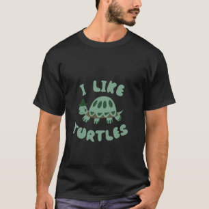 T-shirt J'aime les tortues tortue vie marine animaux amusa