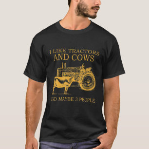 T-shirt J'Aime Les Tracteurs Et Les Vaches Et Peut-Être 3