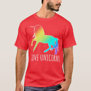 T-SHIRT J'AIME LES UNICORNES