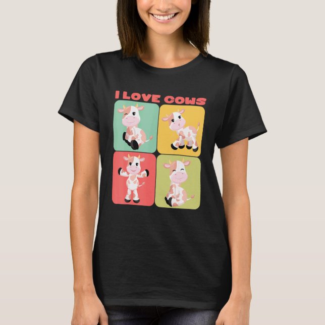 T-shirt J'aime les vaches (Devant)