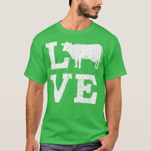 T-shirt J'Aime Les Vaches Drôle