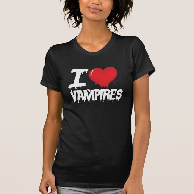 T-shirt J'aime les vampires (Devant)