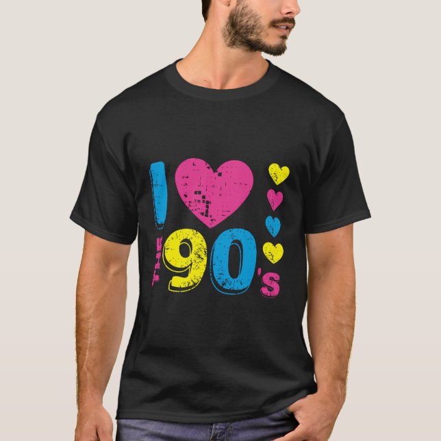 T-shirt J'Aime Les Vêtements Des Années 90 Pour Femmes Hom (Devant)