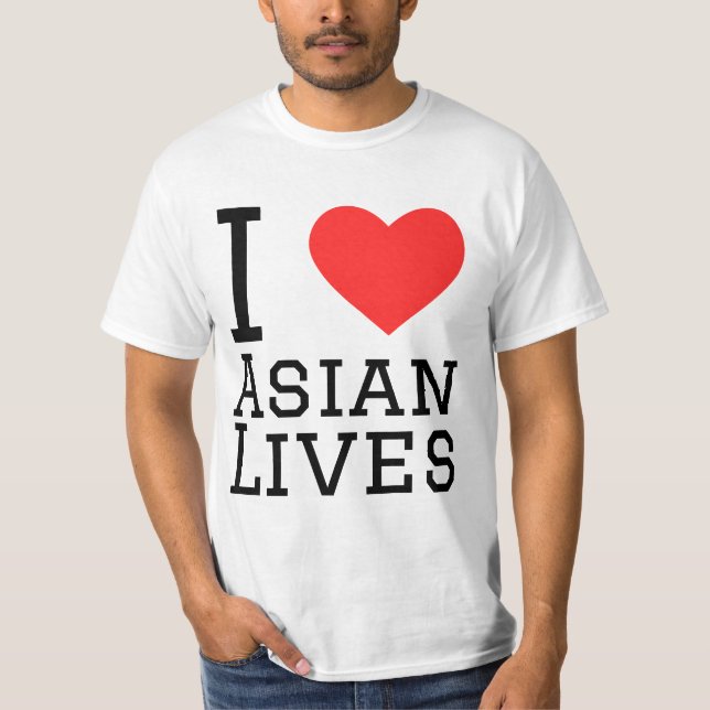 T-shirt J'aime les vies asiatiques (Devant)