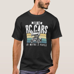 T-shirt J'aime les voitures RC et peut-être 3 personnes té