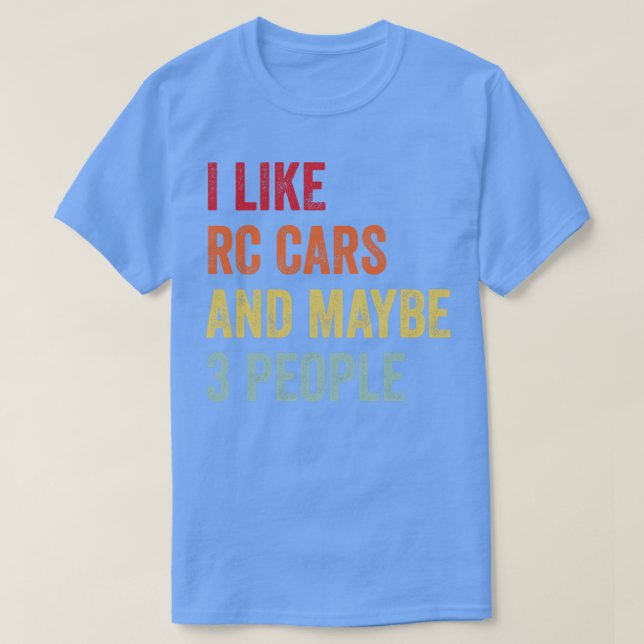 T-shirt J'Aime Les Voitures Rc Peut-Être 3 Personnes (Design devant)