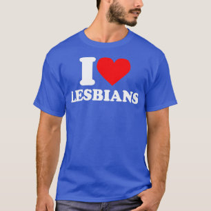 T-shirt J'aime Lesbiennes Je coeur Lesbiennes