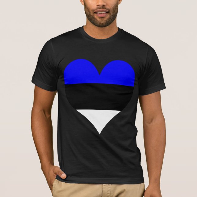 T-shirt J'aime l'Estonie (Devant)
