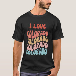 T-shirt J'aime l'État du Colorado aux États-Unis
