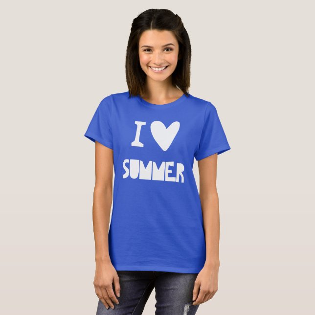 T-shirt J'aime l'été (Devant entier)