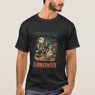 T-shirt J'Aime L'Été Avec La Fête Des Canards