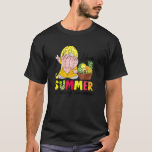 T-shirt J'Aime L'Été Dans Chaque Univers Gnome Ananas Ha