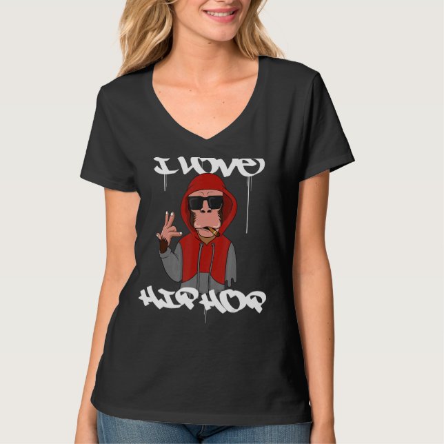 T-shirt J'aime l'Hip hop (Devant)