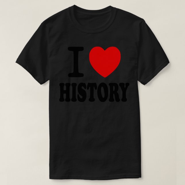 T-shirt J'aime l'histoire (Design devant)