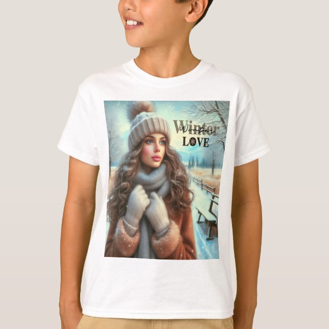T-shirt J'aime l'hiver (Devant)