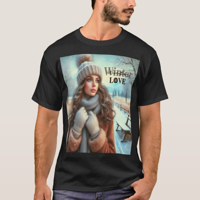 T-shirt J'aime l'hiver (Devant)