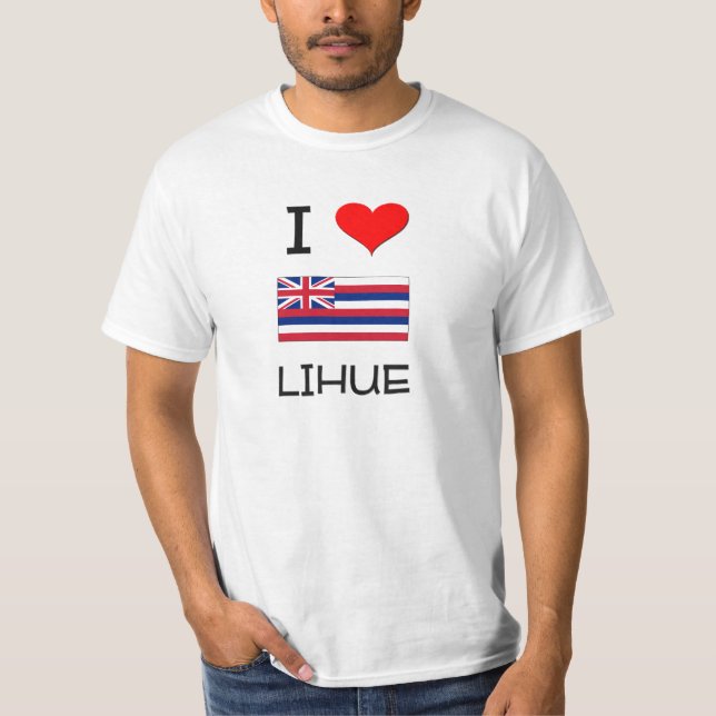T-shirt J'aime LIHUE Hawaï (Devant)