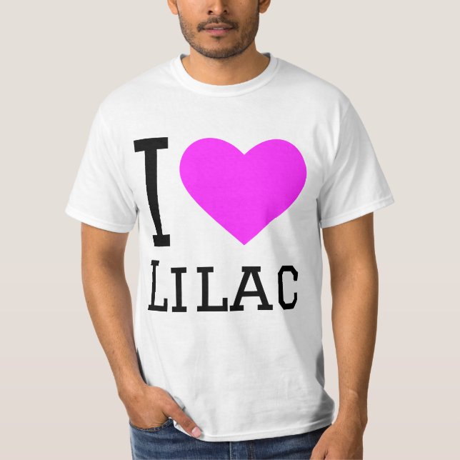 T-shirt J'aime lilac (Devant)