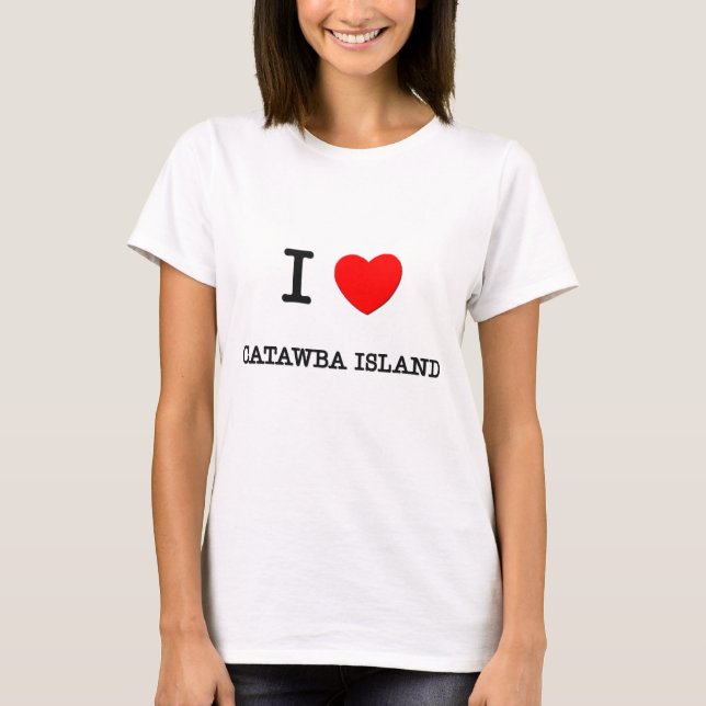 T-shirt J'aime l'île Ohio de Catawba (Devant)