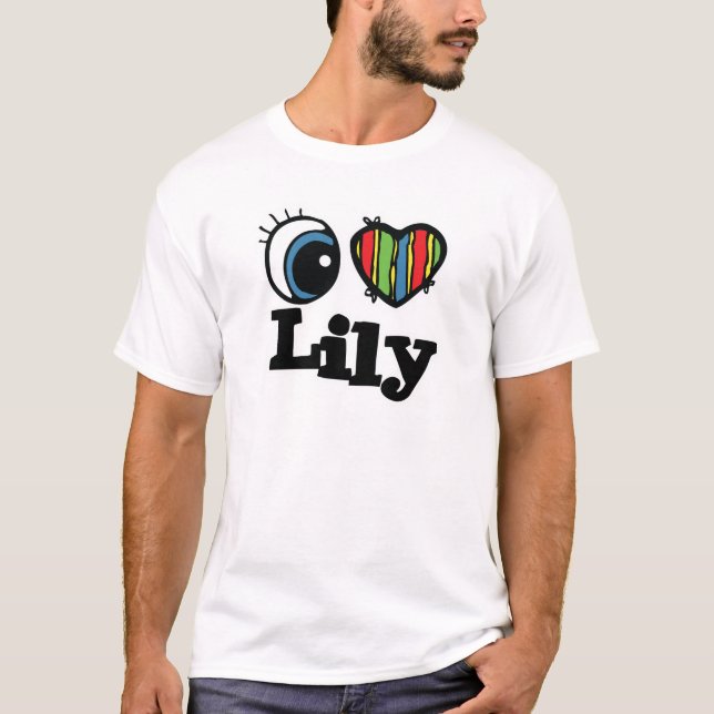 T-shirt J'aime Lily (Devant)